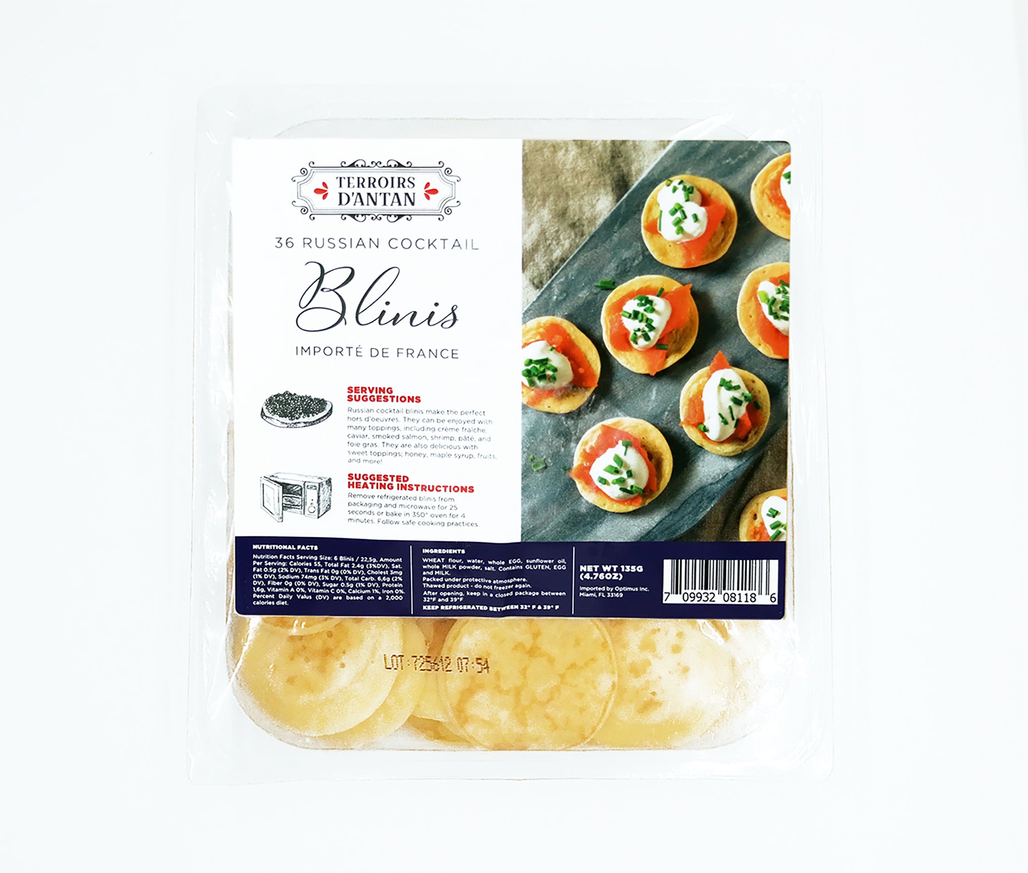 BLINIS ARTISANAL COCKTAIL 8GR x 16 (pièce)