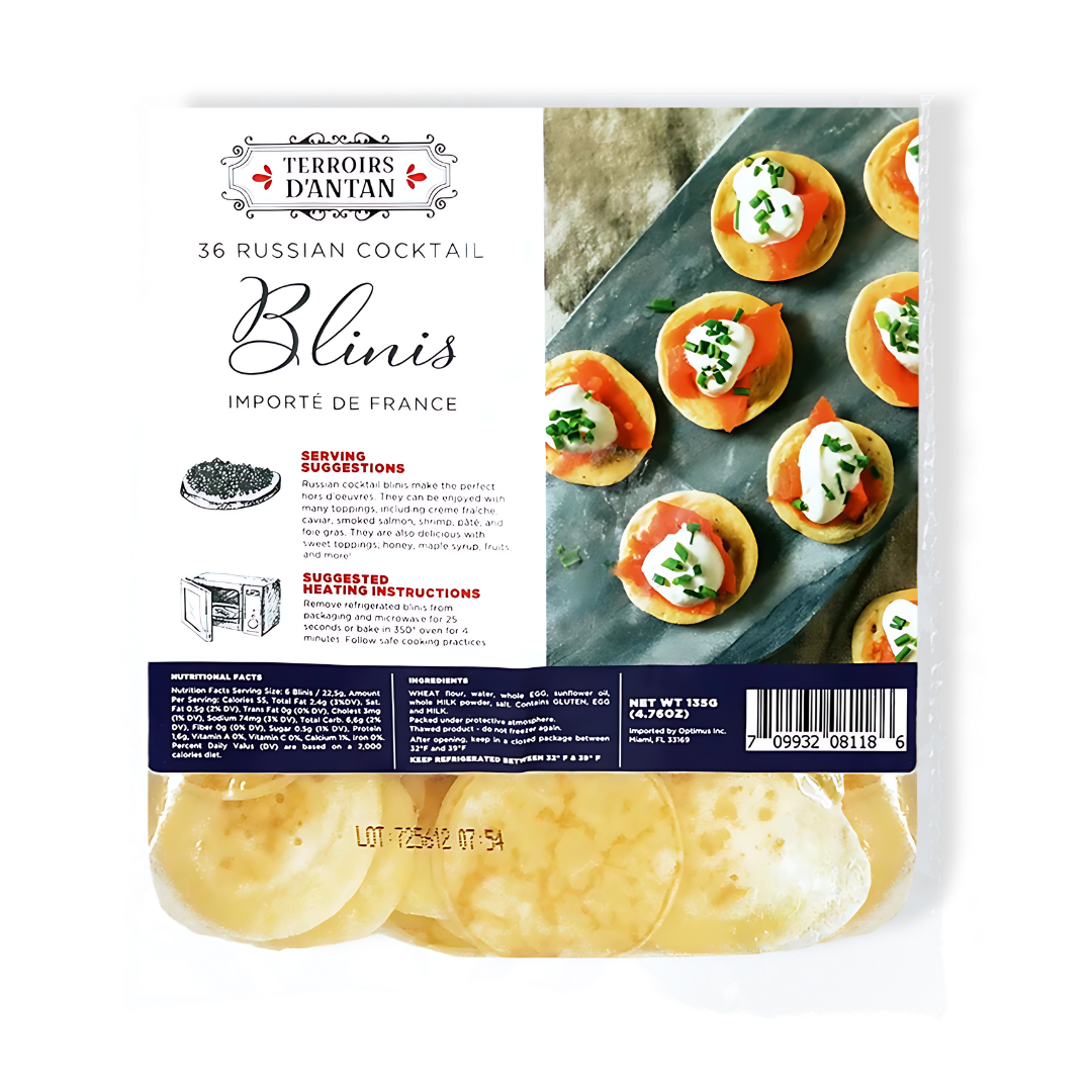 Russian Cocktail Blinis, 36 pcs